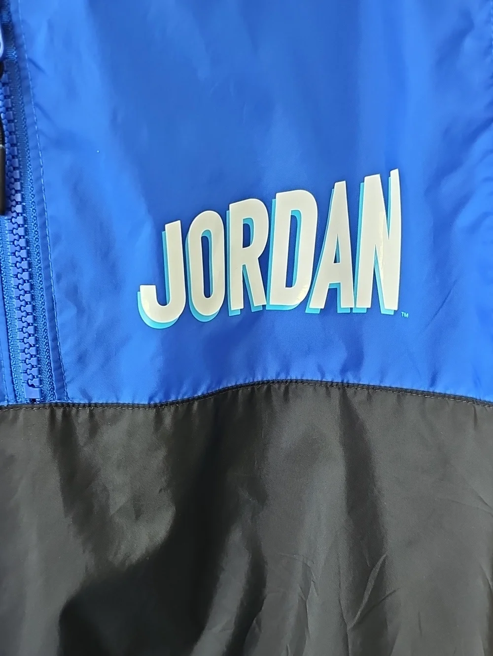 Jordan Flight MVP Woven Hooded Pullover Jacket Blue Black Men’s Large